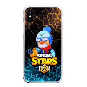 Чехол для iPhone XS Max матовый с принтом BRAWL STARS GALE в Петрозаводске, Силикон | Область печати: задняя сторона чехла, без боковых панелей | 8 bit | brawl stars | crow | gale | leon | leon shark | max | mecha | mecha crow | mr.p | sally leon | shark | tara | virus 8 bit | werewolf leon | акула | берли | бравл старс | ворон | макс | оборотень