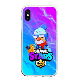 Чехол для iPhone XS Max матовый с принтом BRAWL STARS GALE в Петрозаводске, Силикон | Область печати: задняя сторона чехла, без боковых панелей | 8 bit | brawl stars | crow | gale | leon | leon shark | max | mecha | mecha crow | mr.p | sally leon | shark | tara | virus 8 bit | werewolf leon | акула | берли | бравл старс | ворон | макс | оборотень