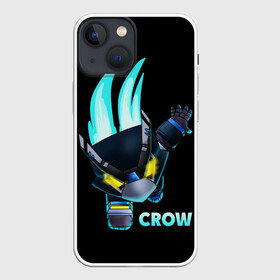 Чехол для iPhone 13 mini с принтом Brawl Stars CROW в Петрозаводске,  |  | 8 bit | 8 бит | bibi | brawl | brawl stars | crow | leon | spike | sprout | stars | бравл | бравл старс | браво старс | игра | компьютерная | кров | леон | онлайн | старс