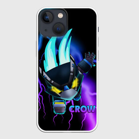 Чехол для iPhone 13 mini с принтом Brawl Stars CROW в Петрозаводске,  |  | 8 bit | 8 бит | bibi | brawl | brawl stars | crow | leon | spike | sprout | stars | бравл | бравл старс | браво старс | игра | компьютерная | кров | леон | онлайн | старс