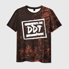 Мужская футболка 3D с принтом ДДТ (Z) в Петрозаводске, 100% полиэфир | прямой крой, круглый вырез горловины, длина до линии бедер | ddt | music | rock | ддт | музыка | рок | шевчук | юрий шевчук