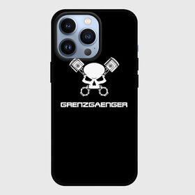 Чехол для iPhone 13 Pro с принтом Grenzgaenger в Петрозаводске,  |  | grenzgaenger | авто | байк | байкер | гонки | гонщик | двигатель | механик | мото | поршень | череп