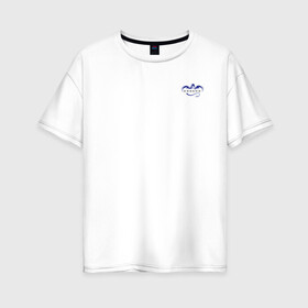 Женская футболка хлопок Oversize с принтом Crew Dragon (+спина) (Z) в Петрозаводске, 100% хлопок | свободный крой, круглый ворот, спущенный рукав, длина до линии бедер
 | 