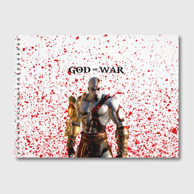 Альбом для рисования с принтом GOD OF WAR в Петрозаводске, 100% бумага
 | матовая бумага, плотность 200 мг. | ascension | betrayal | chains of olympus | cratos | ghost of sparta | god of war | hack and slash | kratos | бог войны | кратос