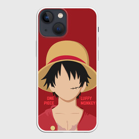 Чехол для iPhone 13 mini с принтом Luffy в Петрозаводске,  |  | monkey d. luffy | nami | one piece | аниме | большой куш | луффи | манки де луффи | нами | пиратская | пираты | тони | череп | чоппер | шляпа