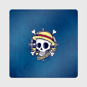 Магнит виниловый Квадрат с принтом Straw hat pirates в Петрозаводске, полимерный материал с магнитным слоем | размер 9*9 см, закругленные углы | monkey d. luffy | nami | one piece | аниме | большой куш | луффи | манки де луффи | нами | пиратская | пираты | тони | череп | чоппер | шляпа