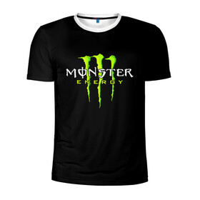 Мужская футболка 3D спортивная с принтом MONSTER ENERGY в Петрозаводске, 100% полиэстер с улучшенными характеристиками | приталенный силуэт, круглая горловина, широкие плечи, сужается к линии бедра | Тематика изображения на принте: black monster | bmx | claw | cybersport | energy | monster | monster energy | moto | motocross | race | sport | киберспорт | когти | монстер энерджи | монстр | мото | мотокросс | ралли | скейтбординг | спорт | энергия