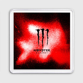 Магнит 55*55 с принтом MONSTER ENERGY в Петрозаводске, Пластик | Размер: 65*65 мм; Размер печати: 55*55 мм | energy | monster energy | монстр | монстр энерджи