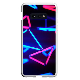 Чехол для Samsung S10E с принтом ABSTRACTION NEON в Петрозаводске, Силикон | Область печати: задняя сторона чехла, без боковых панелей | abstraction | geometry | optic | optical | pattern | visual | абстракция | геометрия | линии | оптические | оптический узор | полосы | психоделика | разводы | текстуры | узор | узоры | фрактал