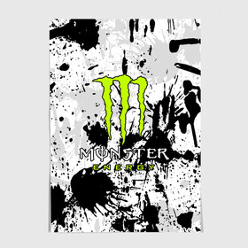 Постер с принтом MONSTER ENERGY в Петрозаводске, 100% бумага
 | бумага, плотность 150 мг. Матовая, но за счет высокого коэффициента гладкости имеет небольшой блеск и дает на свету блики, но в отличии от глянцевой бумаги не покрыта лаком | black monster | bmx | claw | cybersport | energy | monster | monster energy | moto | motocross | race | sport | киберспорт | когти | монстер энерджи | монстр | мото | мотокросс | ралли | скейтбординг | спорт | энергия