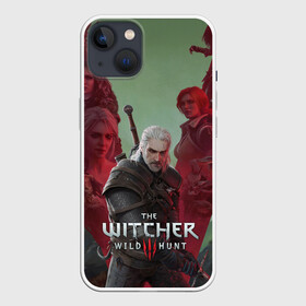 Чехол для iPhone 13 с принтом The Witcher 5 летие в Петрозаводске,  |  | blood and wine | cd project red | games | geralt | hearts of stone | the witcher | wild hunt | ведьмак | геральт | дикая охота | игры | йеннифер | каменные сердца | кровь и вино | трисс | цири