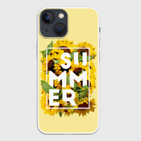 Чехол для iPhone 13 mini с принтом Лето в Петрозаводске,  |  | summer | sun | жара | каникулы | лето | море | отпуск | песок | пляж | подсолнух | подсолнухи | солнце