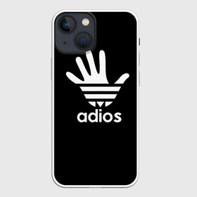 Чехол для iPhone 13 mini с принтом Adios в Петрозаводске,  |  | adidas | adios | адидас | адьос | бренд | ладонь | мем | отпечаток | рука
