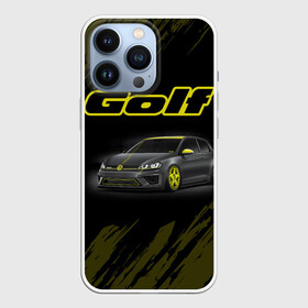 Чехол для iPhone 13 Pro с принтом Volkswagen Golf | Фольксваген Гольф (Z) в Петрозаводске,  |  | Тематика изображения на принте: amarok | arteon | caravelle | golf | polo | scirocco | teramont | tiguan | touareg | transporter | volkswagen | vw | wv | авто | автомобиль | ам | бренд | карбон | машина | машины | народный автомобиль | фольксваген