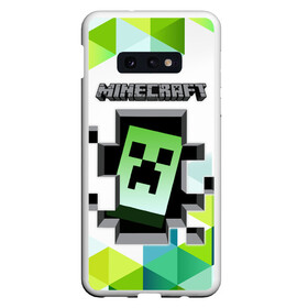 Чехол для Samsung S10E с принтом Minecraft в Петрозаводске, Силикон | Область печати: задняя сторона чехла, без боковых панелей | funny | mine | minecraft | mods | noob | pro | skins | story | vs | zombie | данженс | инди | конструктор | майнкрафт | моды | нуб | скин | скрипер | шахта