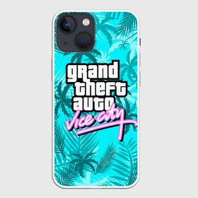 Чехол для iPhone 13 mini с принтом GTA VICE CITY в Петрозаводске,  |  | grand theft auto | grove street | grove street 4 life | gta | gta 4 | gta 5 | gta sa | gta v | samp | san andreas | грув стрит | игры | самп | сан андреас