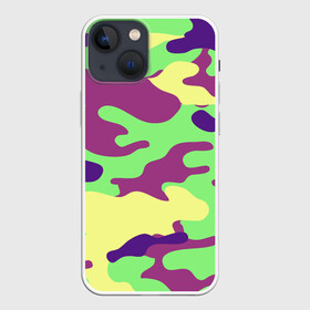 Чехол для iPhone 13 mini с принтом Камуфляж в Петрозаводске,  |  | военный | городской | защитный | камуфляж | кислота | кислотные цвета | кислотный | кислотный камуфляж | краски | милитари | пиксельный | пятнистый | тактический | яркий камуфляж