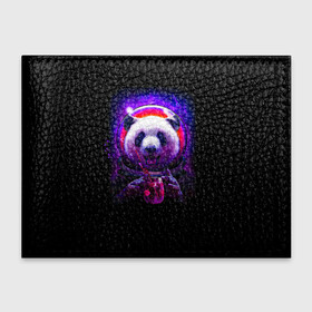Обложка для студенческого билета с принтом Панда космонавт в Петрозаводске, натуральная кожа | Размер: 11*8 см; Печать на всей внешней стороне | panda | абстракция | арт | галактика | животное | животные | зверь | картинка | космос | неон | панда | рисунок