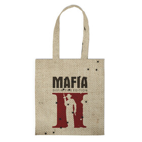 Шоппер 3D с принтом Mafia 2 в Петрозаводске, 100% полиэстер | Плотность: 200 г/м2; Размер: 34×35 см; Высота лямок: 30 см | 2 | 2020 | definitive | edition | mafia | банда | вито | гангстеры | герои | дон | игра | капоне | компьютерная | корлеоне | крестный | культ | мафия | мешковина | настольная | отец | персонаж | фильм