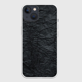 Чехол для iPhone 13 с принтом Черная Бумага в Петрозаводске,  |  | pattern | textures | абстракция | бумага | геометрия | градиент | грязная | карбон | краска | мятая | паттерны | пергамент | пиксели | старая | текстуры | уголь | фигуры | фон | черная