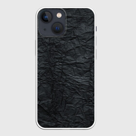 Чехол для iPhone 13 mini с принтом Черная Бумага в Петрозаводске,  |  | pattern | textures | абстракция | бумага | геометрия | градиент | грязная | карбон | краска | мятая | паттерны | пергамент | пиксели | старая | текстуры | уголь | фигуры | фон | черная