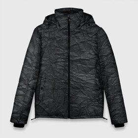 Мужская зимняя куртка 3D с принтом Черная Бумага в Петрозаводске, верх — 100% полиэстер; подкладка — 100% полиэстер; утеплитель — 100% полиэстер | длина ниже бедра, свободный силуэт Оверсайз. Есть воротник-стойка, отстегивающийся капюшон и ветрозащитная планка. 

Боковые карманы с листочкой на кнопках и внутренний карман на молнии. | Тематика изображения на принте: pattern | textures | абстракция | бумага | геометрия | градиент | грязная | карбон | краска | мятая | паттерны | пергамент | пиксели | старая | текстуры | уголь | фигуры | фон | черная