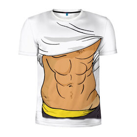 Мужская футболка 3D спортивная с принтом Мужской торс в Петрозаводске, 100% полиэстер с улучшенными характеристиками | приталенный силуэт, круглая горловина, широкие плечи, сужается к линии бедра | высказывание | идея | манера | мемы | мужской | разные | рисунок | символ | торс