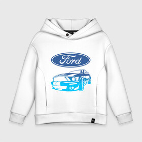 Детское худи Oversize хлопок с принтом Ford | Форд (Z) в Петрозаводске, френч-терри — 70% хлопок, 30% полиэстер. Мягкий теплый начес внутри —100% хлопок | боковые карманы, эластичные манжеты и нижняя кромка, капюшон на магнитной кнопке | explorer | fiesta | focus | ford | gt40 | kuga | mondeo | mustang | st | авто | автомобиль | ам | куга | машина | мондео | мустанг | фиеста | фокус | форд