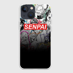 Чехол для iPhone 13 mini с принтом SENPAI в Петрозаводске,  |  | ahegao | anime | kawai | kowai | oppai | otaku | senpai | sugoi | waifu | yandere | аниме | ахегао | ковай | культура | отаку | семпай | сенпай | тренд | яндере