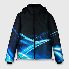 Мужская зимняя куртка 3D с принтом DIGITAL BLUE в Петрозаводске, верх — 100% полиэстер; подкладка — 100% полиэстер; утеплитель — 100% полиэстер | длина ниже бедра, свободный силуэт Оверсайз. Есть воротник-стойка, отстегивающийся капюшон и ветрозащитная планка. 

Боковые карманы с листочкой на кнопках и внутренний карман на молнии. | abstract | abstraction | color | fractal | geometry | paitnt | polygon | polygonal | psy | абстракция | геометрия | краски | неоновые | полигоны | психоделика | фрактал