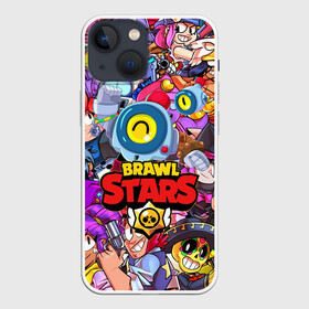 Чехол для iPhone 13 mini с принтом BRAWL STARS NANI в Петрозаводске,  |  | Тематика изображения на принте: bibi | brawl stars | coach mike | crow | gale | leon | leon shark | max | mecha crow | mortis | mr.p | nani | phoenix | sally leon | sandy | spike | sprout | tara | virus 8 bit | werewolf | ворон | оборотень