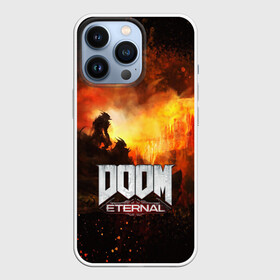 Чехол для iPhone 13 Pro с принтом DOOM ETERNAL в Петрозаводске,  |  | bethesda softworks | doom eternal | doomguy | id software | демоны | дум этернал | марс | палач рока | этернал