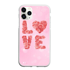 Чехол для iPhone 11 Pro Max матовый с принтом Love Розы в Петрозаводске, Силикон |  | love | день влюбленных | день святого валентина | любовь | розочки | розы | романтика | цветы | я тебя люблю