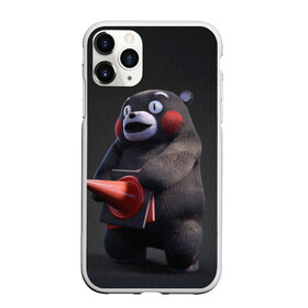 Чехол для iPhone 11 Pro Max матовый с принтом Kumamon в Петрозаводске, Силикон |  | Тематика изображения на принте: fire | for | glory | hell | japan | kumamon | of course | ofc | satan | the | иероглифы | кумамон | медведь | огонь | пожар | сатана | япония