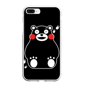 Чехол для iPhone 7Plus/8 Plus матовый с принтом Kumamon в Петрозаводске, Силикон | Область печати: задняя сторона чехла, без боковых панелей | fire | for | glory | hell | japan | kumamon | of course | ofc | satan | the | иероглифы | кумамон | медведь | огонь | пожар | сатана | япония