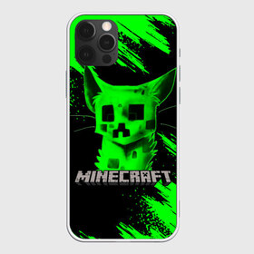 Чехол для iPhone 12 Pro Max с принтом MINECRAFT CREEPER CAT в Петрозаводске, Силикон |  | creeper | game | minecraft | блоки | игра | квадраты | компьютерная | кот | котенок | кошка | крипер | майнкрафт | огонь