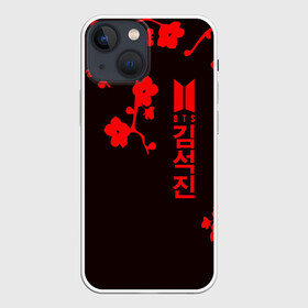 Чехол для iPhone 13 mini с принтом BTS в Петрозаводске,  |  | bangtan | bighit | boy | fake love | j hope | jimin | jin | jungkook | korea | kpop | live | luv | mic drop | rm | suga | v | with | бтс | кей | поп