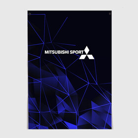 Постер с принтом MITSUBISHI в Петрозаводске, 100% бумага
 | бумага, плотность 150 мг. Матовая, но за счет высокого коэффициента гладкости имеет небольшой блеск и дает на свету блики, но в отличии от глянцевой бумаги не покрыта лаком | mitsubishi | авто | автомобиль | лого | логотип | митсубиси | митсубиши | текстура