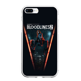 Чехол для iPhone 7Plus/8 Plus матовый с принтом Bloodlines 2 в Петрозаводске, Силикон | Область печати: задняя сторона чехла, без боковых панелей | bloodlines 2 | vampire | vampire the masquerade | vampire the masquerade bloodlines 2 | vampire: the masquerade – bloodlines 2