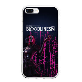 Чехол для iPhone 7Plus/8 Plus матовый с принтом Bloodlines 2 в Петрозаводске, Силикон | Область печати: задняя сторона чехла, без боковых панелей | bloodlines 2 | vampire | vampire the masquerade | vampire the masquerade bloodlines 2 | vampire: the masquerade – bloodlines 2