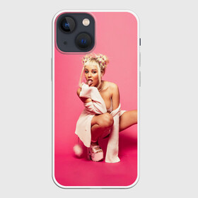 Чехол для iPhone 13 mini с принтом DOJA CAT в Петрозаводске,  |  | amala | amalaratna zandile dlamini | doja cat | hot pink | mooo | music | pink | rap | say so | интернет | корова | мем | музыка | мууу | розовый | рэп