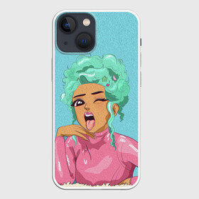 Чехол для iPhone 13 mini с принтом DOJA CAT в Петрозаводске,  |  | amala | amalaratna zandile dlamini | doja cat | hot pink | mooo | music | pink | rap | say so | интернет | корова | мем | музыка | мууу | розовый | рэп