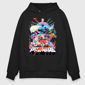 Мужское худи Oversize хлопок с принтом PROMARE в Петрозаводске, френч-терри — 70% хлопок, 30% полиэстер. Мягкий теплый начес внутри —100% хлопок | боковые карманы, эластичные манжеты и нижняя кромка, капюшон на магнитной кнопке | Тематика изображения на принте: anime | fdpp | fire rеscue | mad burnish | promare | аниме | гало | лио | опалённые | пожарники | пожарные | промар