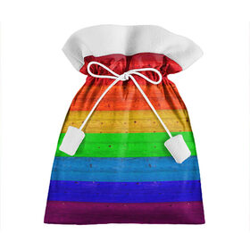 Подарочный 3D мешок с принтом Разноцветные доски радужный в Петрозаводске, 100% полиэстер | Размер: 29*39 см | крашеные доски | линии | полосы | радуга | радужный | разноцветный | ярко