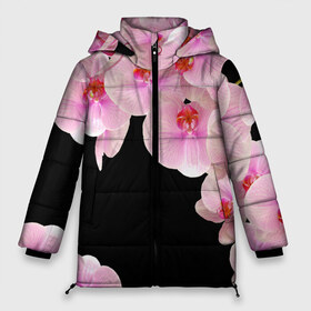 Женская зимняя куртка 3D с принтом Орхидеи в ночи в Петрозаводске, верх — 100% полиэстер; подкладка — 100% полиэстер; утеплитель — 100% полиэстер | длина ниже бедра, силуэт Оверсайз. Есть воротник-стойка, отстегивающийся капюшон и ветрозащитная планка. 

Боковые карманы с листочкой на кнопках и внутренний карман на молнии | азия | бабочки | бутоны | ветки | девушкам | джунгли | женщинам | лепестки | летний | лето | листья | любовь | март | орхидеи | орхидея | подарок | природа | растения | розовыецветы | сад | тропика