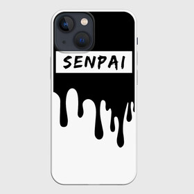 Чехол для iPhone 13 mini с принтом SENPAI в Петрозаводске,  |  | kanojo | notice me | senpai | аниме | девушка | кохай | манга | сёдзё | семпай | сенпай