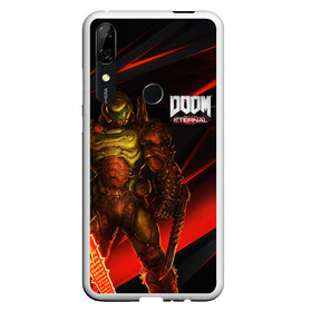 Чехол для Honor P Smart Z с принтом DOOM ETERNAL в Петрозаводске, Силикон | Область печати: задняя сторона чехла, без боковых панелей | Тематика изображения на принте: demons | devil | doom | doom eternal | doom guy | doom slayer | hell | iddqd | slayer | ад | демоны | дум | палач рока