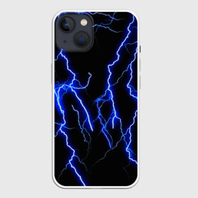 Чехол для iPhone 13 с принтом МОЛНИИ в Петрозаводске,  |  | color | colour | electricity | glim | glow | light | lights | neon | power | shine | молния | напряжение | неоновый | разряд | стихия | ток | удар | электричество