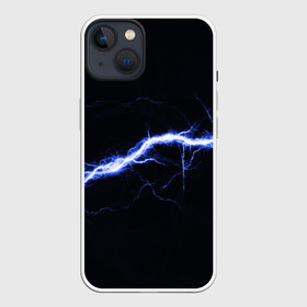 Чехол для iPhone 13 с принтом СТИХИЯ в Петрозаводске,  |  | color | colour | electricity | glim | glow | light | lights | neon | power | shine | молния | напряжение | неоновый | разряд | стихия | ток | удар | электричество