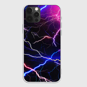 Чехол для iPhone 12 Pro Max с принтом НЕОНОВЫЕ МОЛНИИ в Петрозаводске, Силикон |  | color | colour | electricity | glim | glow | light | lights | neon | power | shine | молния | напряжение | неоновый | разряд | стихия | ток | удар | электричество